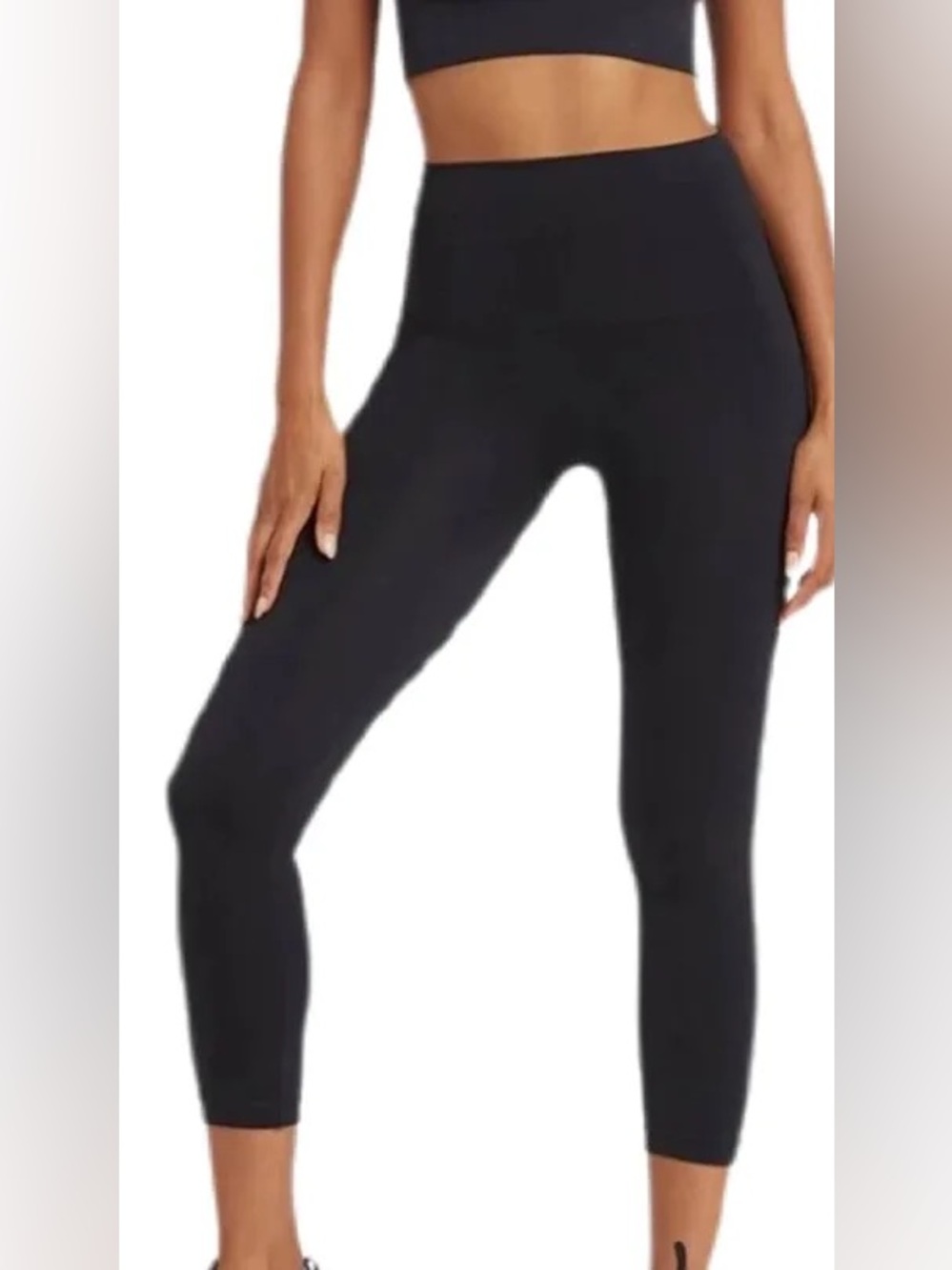 Spanx Women’s Cropped Ponte pants Leggings Black XL slimming